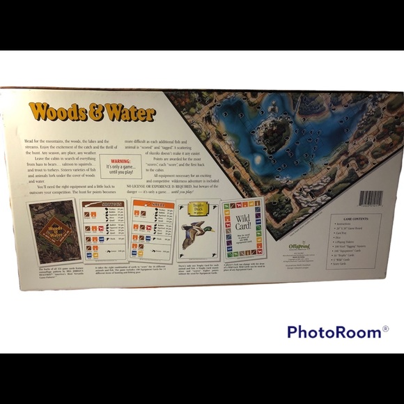Woods and Water Hunting & Fishing Adventure Board Game 1995 Northern Home Rock - Picture 3 of 13
